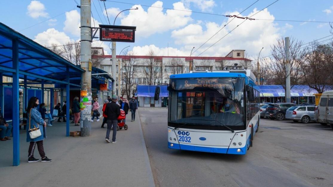 Trolejbus v Bělcích. (foto: esp.md)