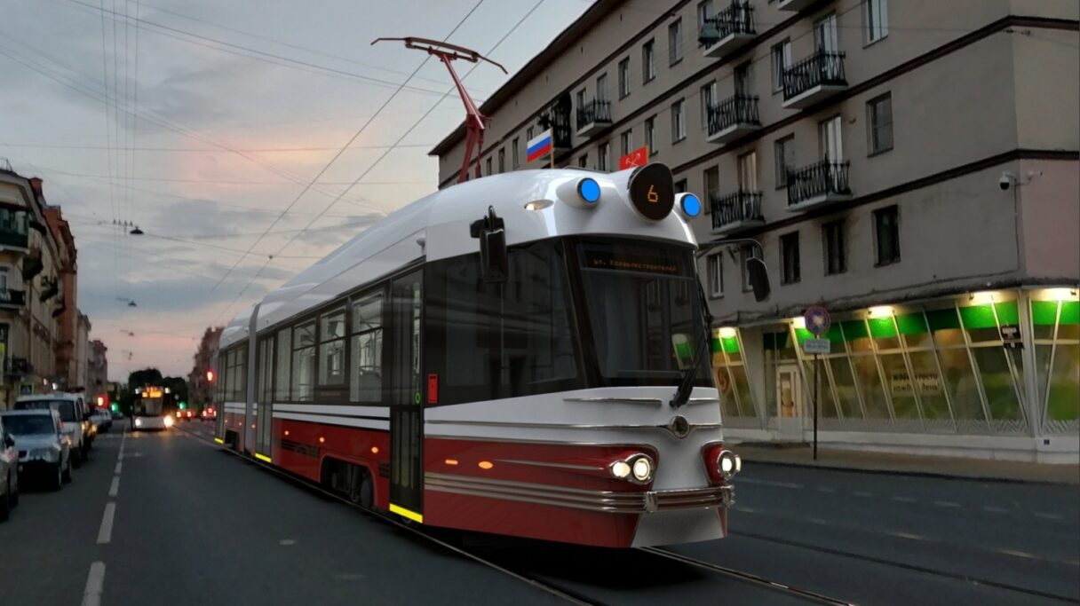 Petrohrad se pochlubil novými vozidly, retrotramvaje mu dodá Uraltransmaš
