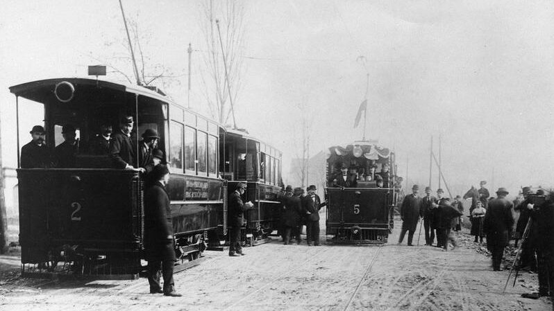 1898: Kolbenova tramvaj v Chomutově