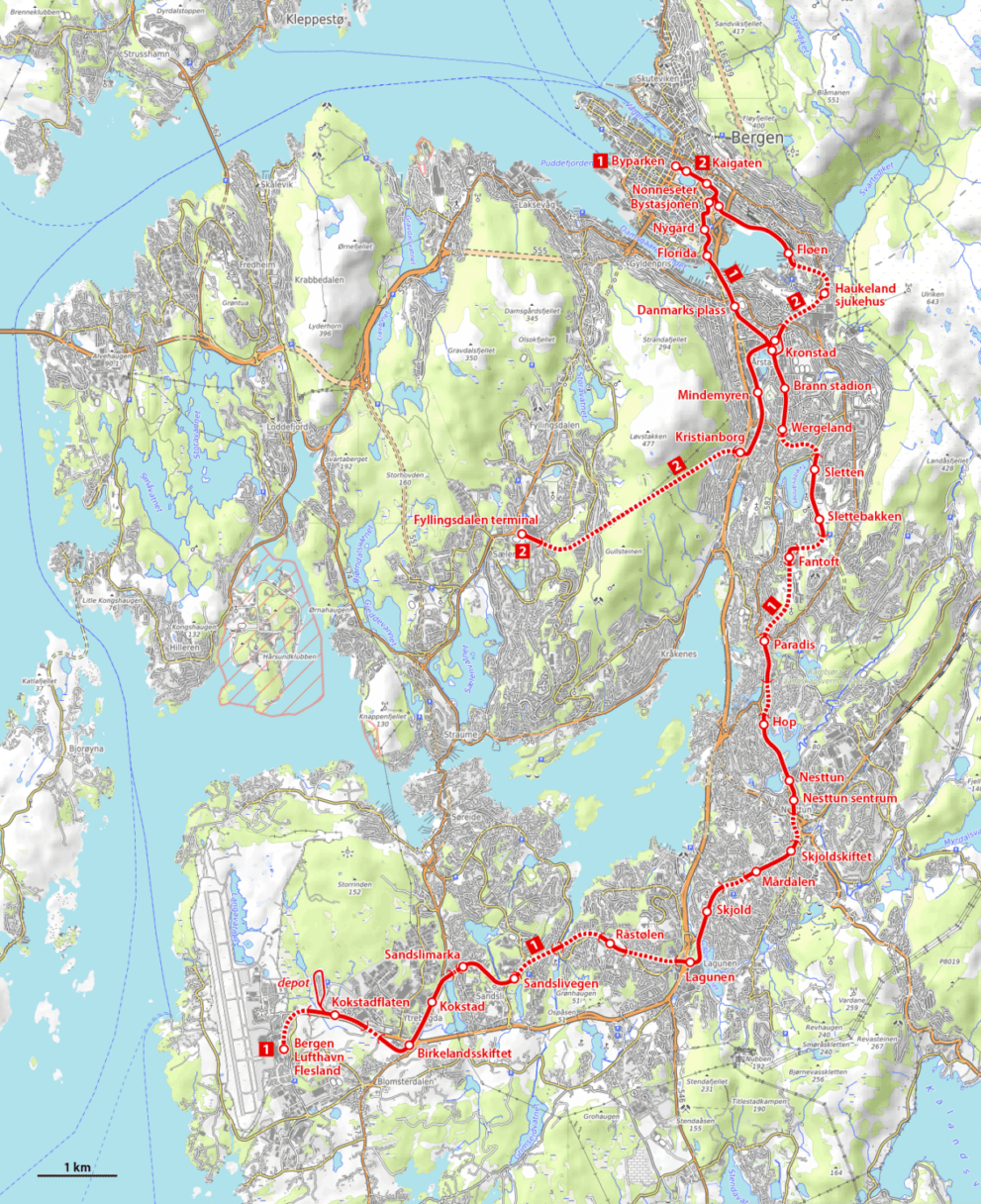 Norský Bergen zprovoznil druhou tramvajovou linku | Československý Dopravák