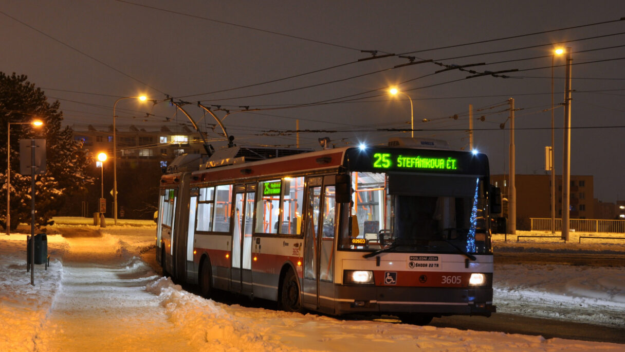 Rozloučení s trolejbusy Škoda 22 Tr v Brně
