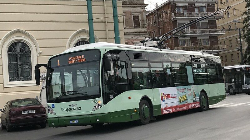 Trolejbus v Chieti. (ilustrační foto: BusBusNet Forum)