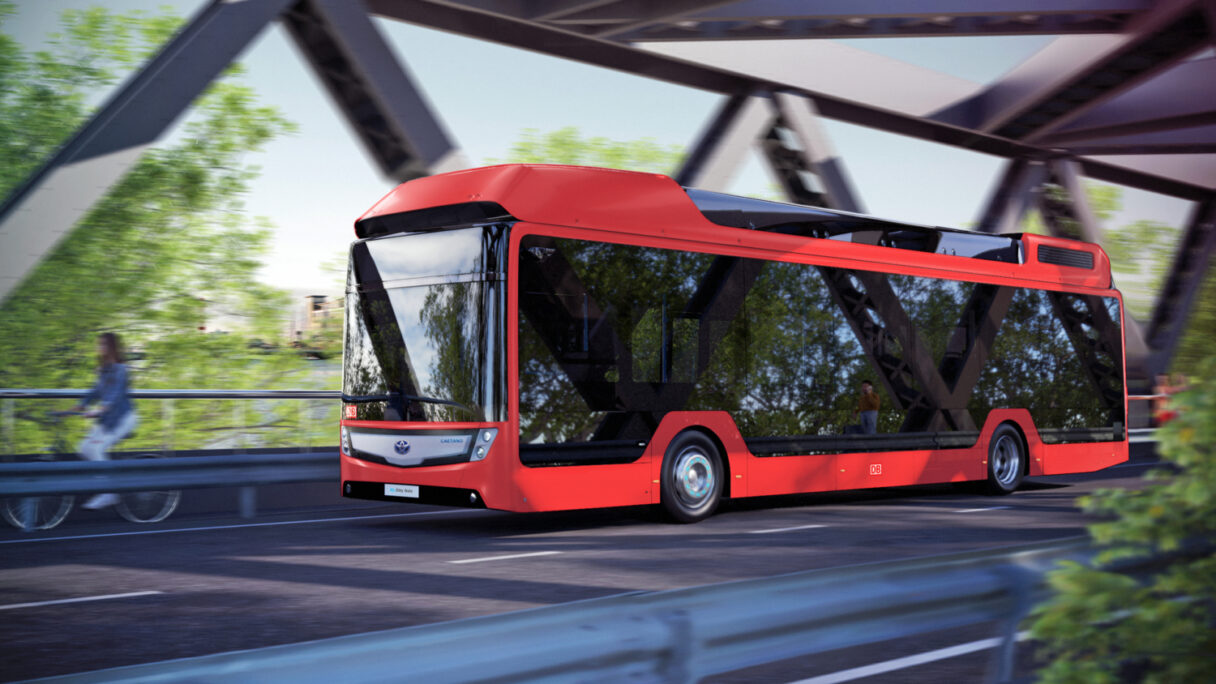 Deutsche Bahn koupí až 60 vodíkových autobusů CaetanoBus