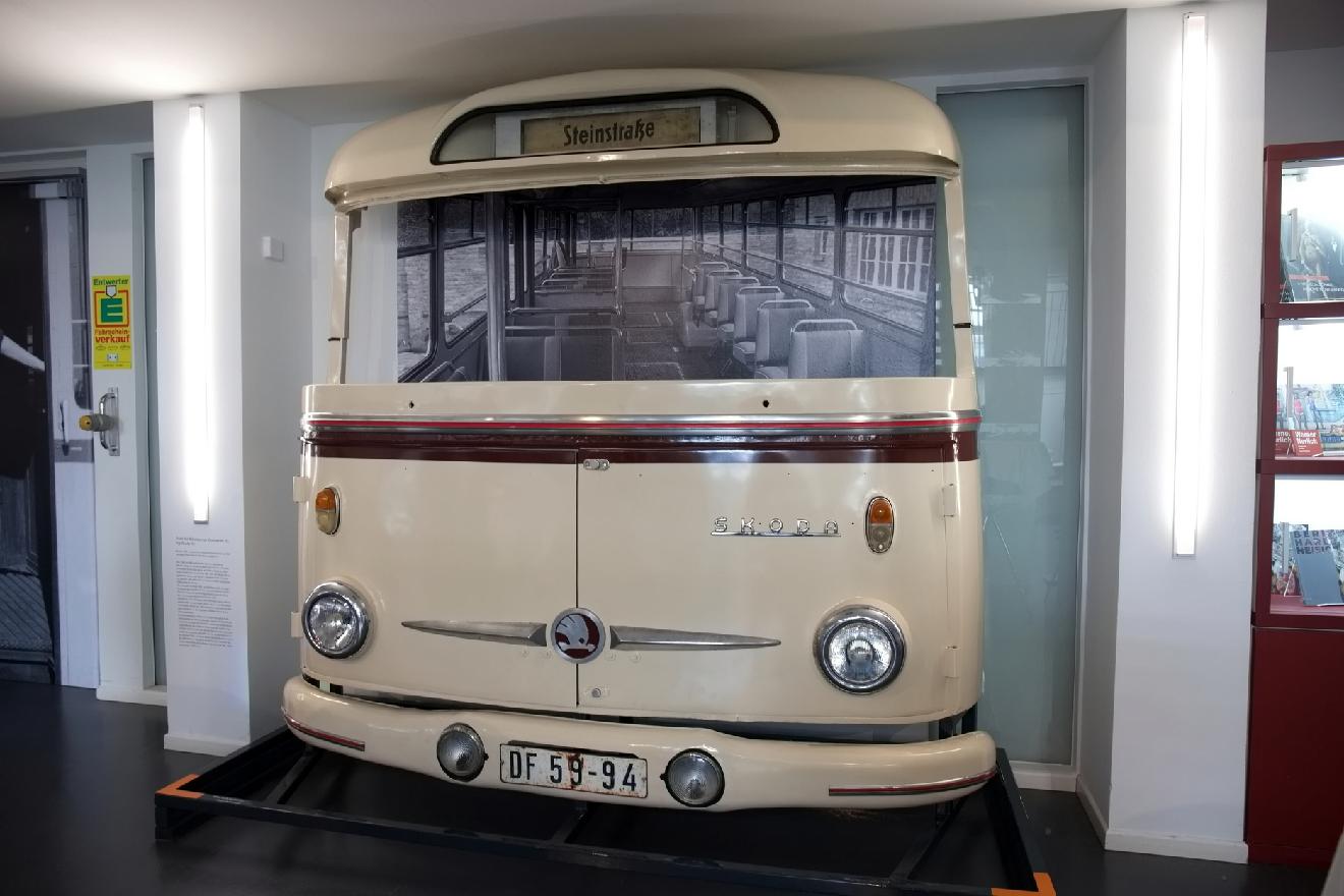 Čelo trolejbusu 9 Tr v expozici postupimského muzea. (foto: Ivo Köhler)