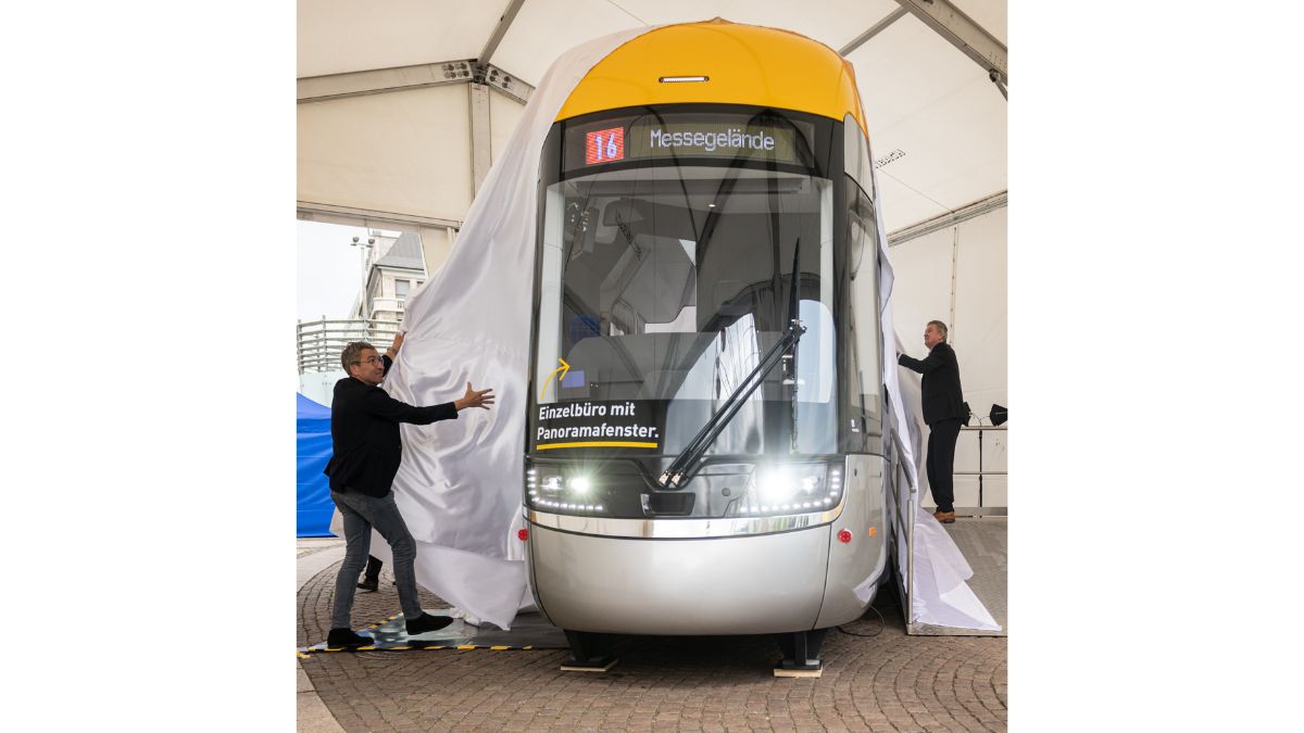 Design nových tramvají z produkce HeiterBlicku. (zdroj: Leipziger Verkehrsbetriebe)