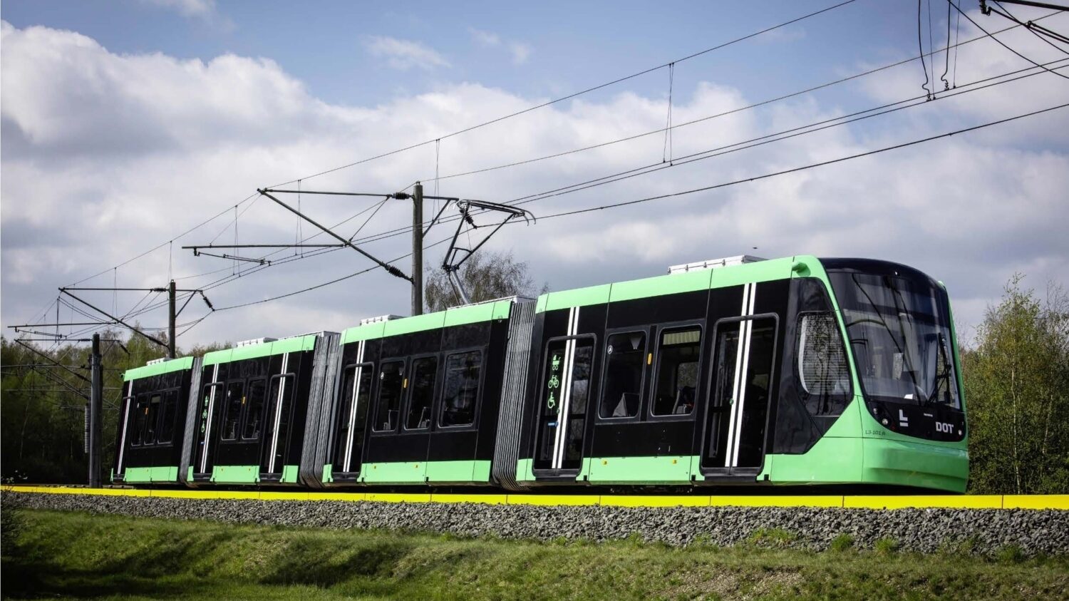 První tramvaj Siemens Avenio pro Kodaň na zkušební trati Siemensu v německém Wegberg-Wildenrathu. (foto: Siemens)