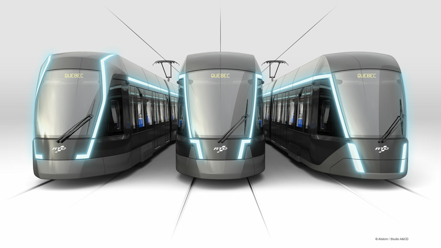 V červnu 2023 Alstom odhalil design nových tramvají pro Québec, jejichž dodání je ale nyní nejisté. Město se musí rozhodnout, jak s projektem pokračovat. (foto: Alstom)
