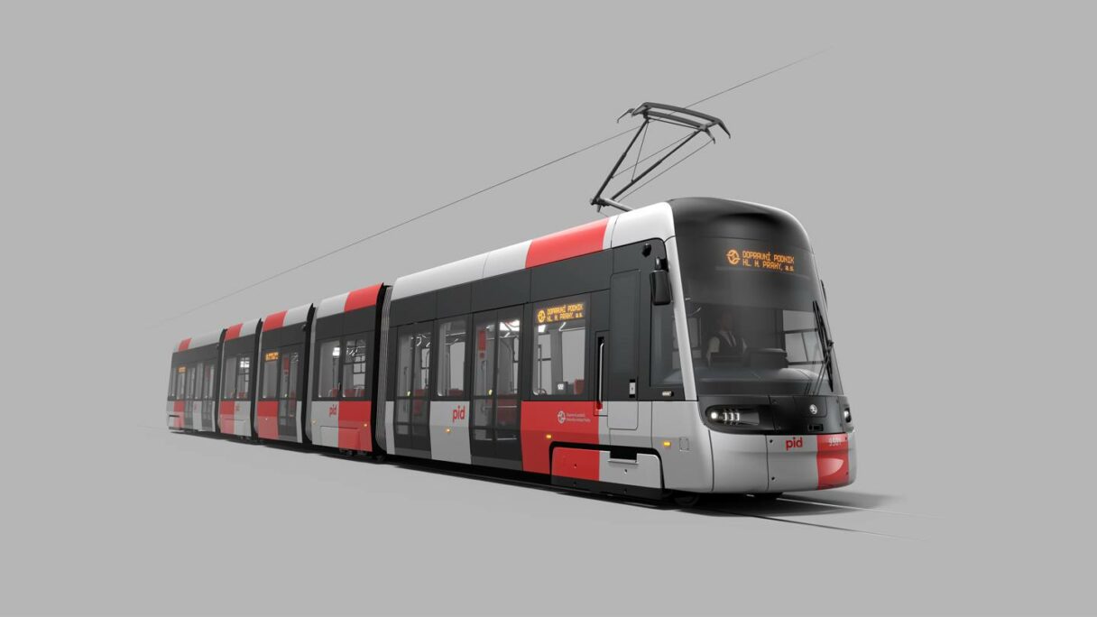 Nová tramvaj Škoda 52T pro Prahu odhalena