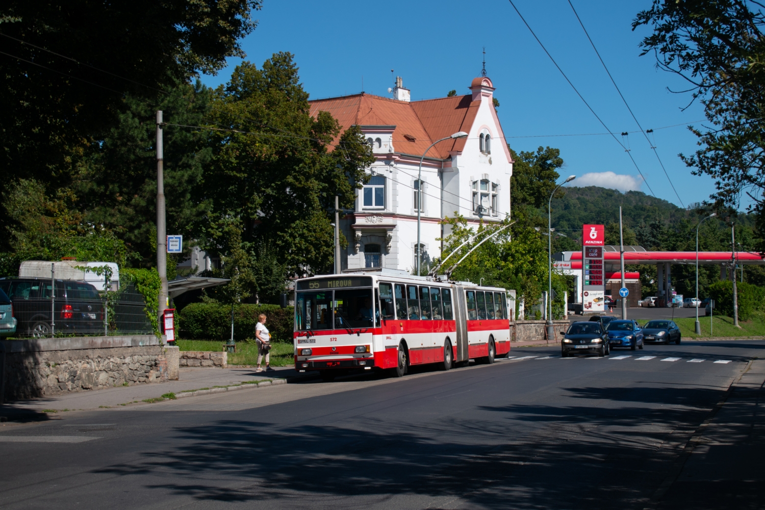 Jihlava získala svůj první kloubový trolejbus. 15 Tr z Ústí