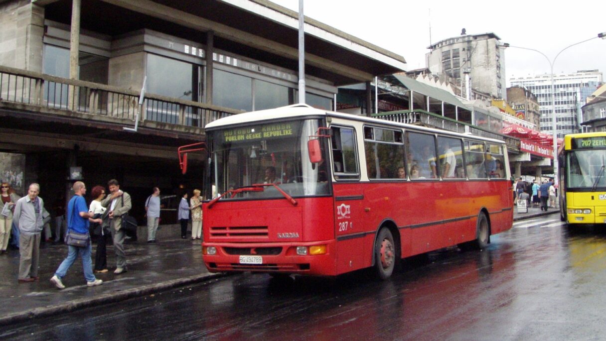 Cesta autobusů Karosa B 932E do Bělehradu
