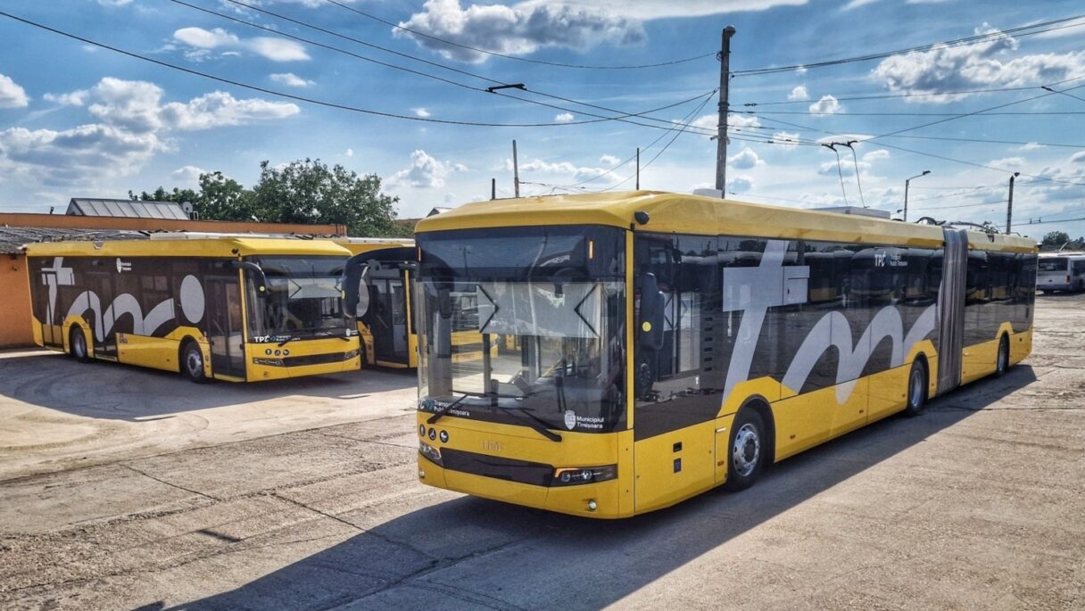 První kloubový trolejbus Bozankaya SNG 18T v Temešváru