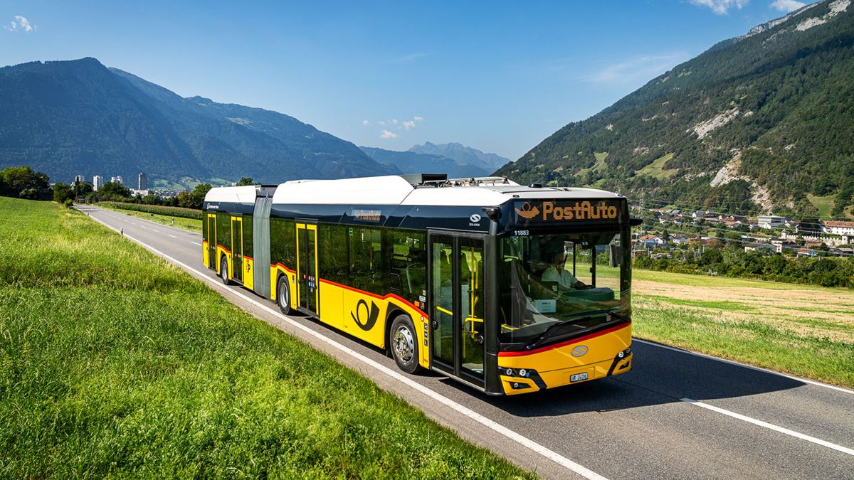 Solaris může dodat až 115 elektrobusů švýcarskému dopravci PostAuto