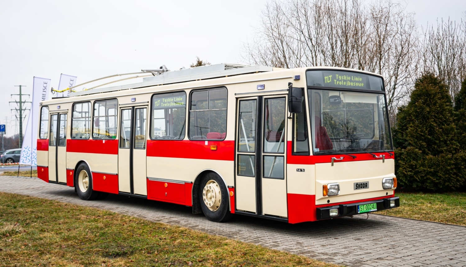 Tychy představily renovovaný trolejbus Škoda 14 TrM