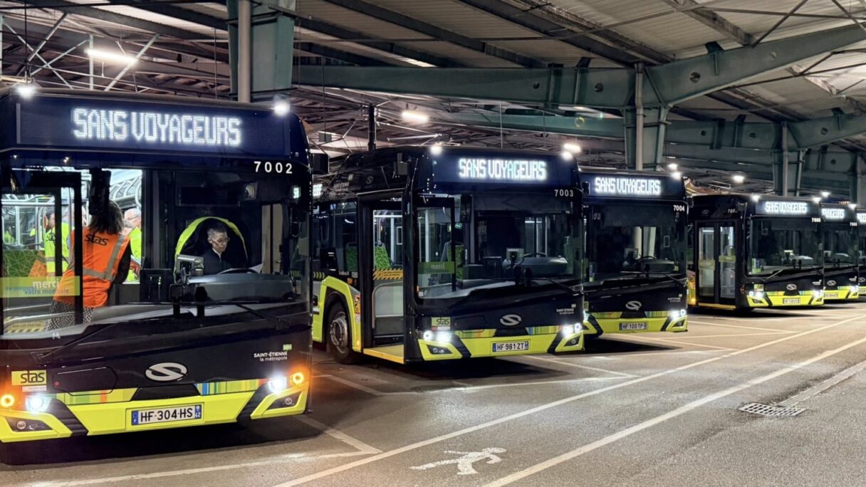První trolejbus Solaris Trollino 18 vyjel do ulic Saint-Étienne