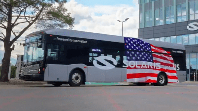 Solaris ukázal první záběry svých elektrobusů pro USA